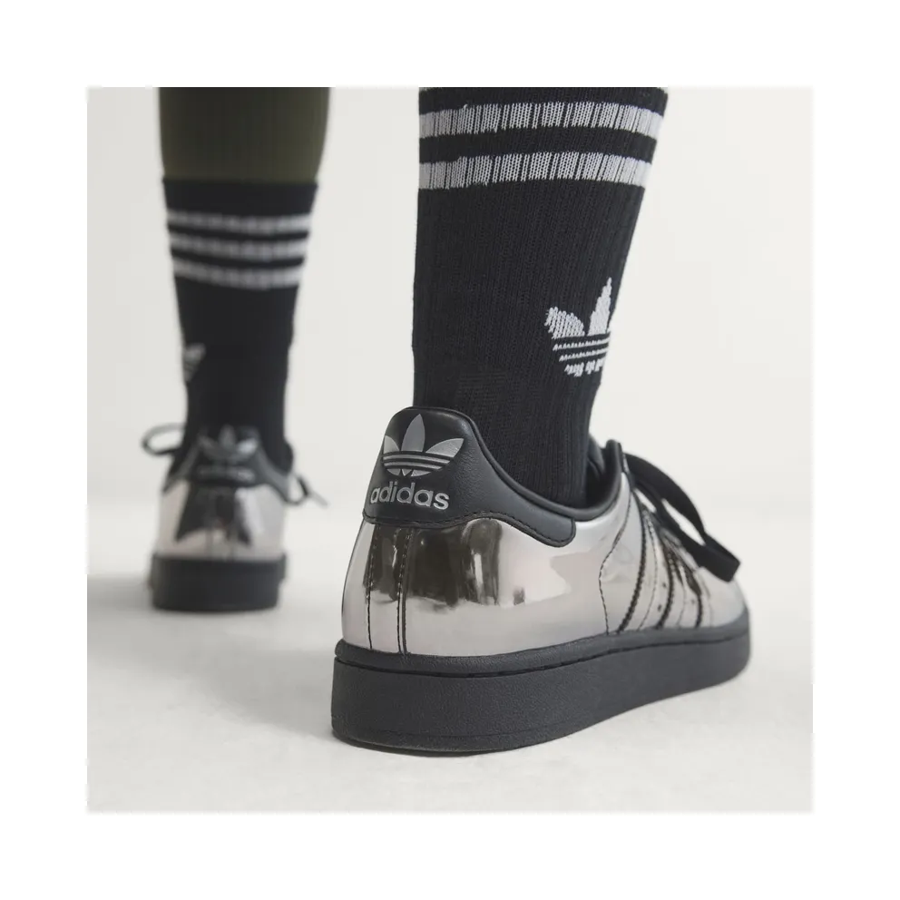 Adidas SUPERSTAR II Shoes Core Black / Core Black / Silver Metallic (KJ7128)