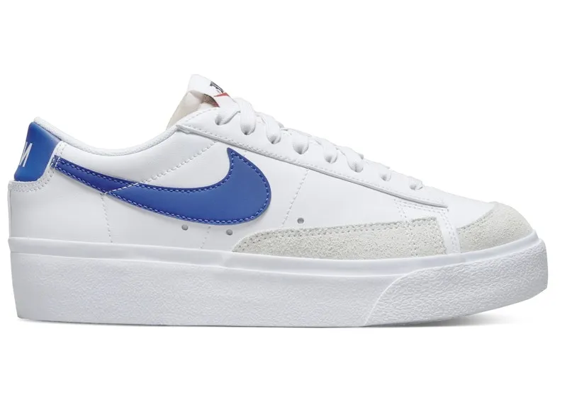 Nike Blazer Low Platform White Summit White Team Orange Game Royal (DJ0292-107)