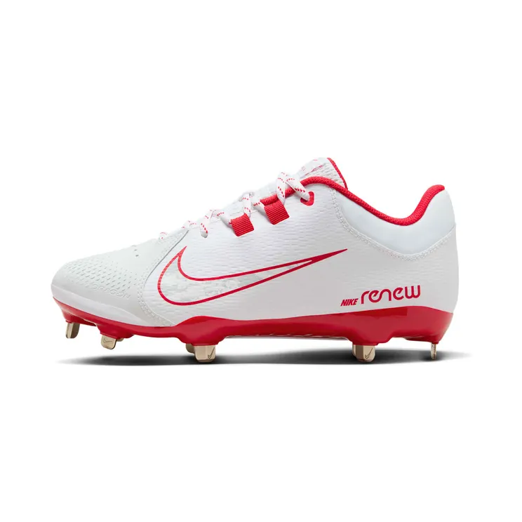 Nike Hyperdiamond 4 Pro White University Red Wolf Grey (FZ0922-102)