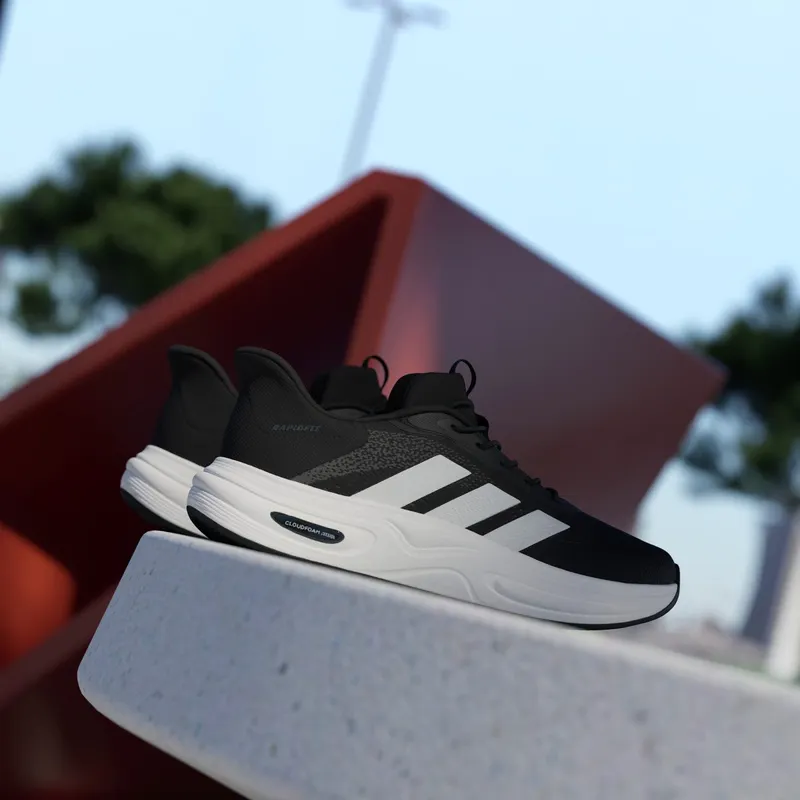Adidas CLOUDFOAM CUXXION RAPIDFIT Shoes Core Black / Core White / Grey Six (KI9565)