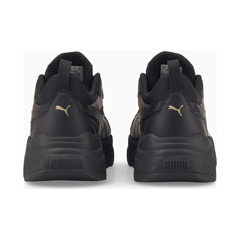 PUMA Cassia Women’ Black/Black/Gold (384647-02)