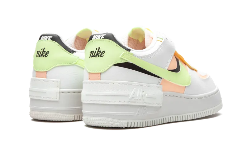 Nike Air Force 1 Shadow Summit White Barely Volt Crimson Tint (W) Summit White/Black-Barely Volt-Crimson Tint (CI0919-107)