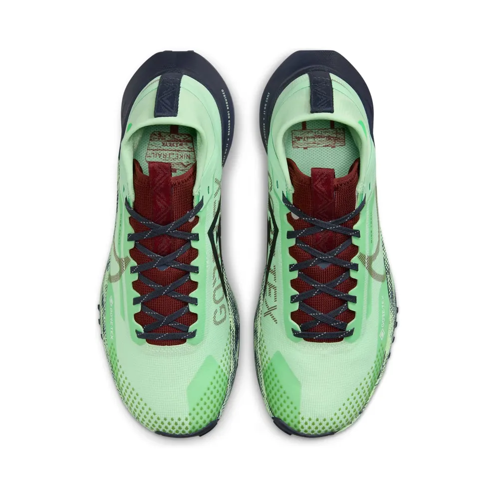 Nike React Pegasus Trail 4 Gore-Tex Vapor Green Thunder Blue Light Armory Blue Dark Team Red (DJ7929-303)