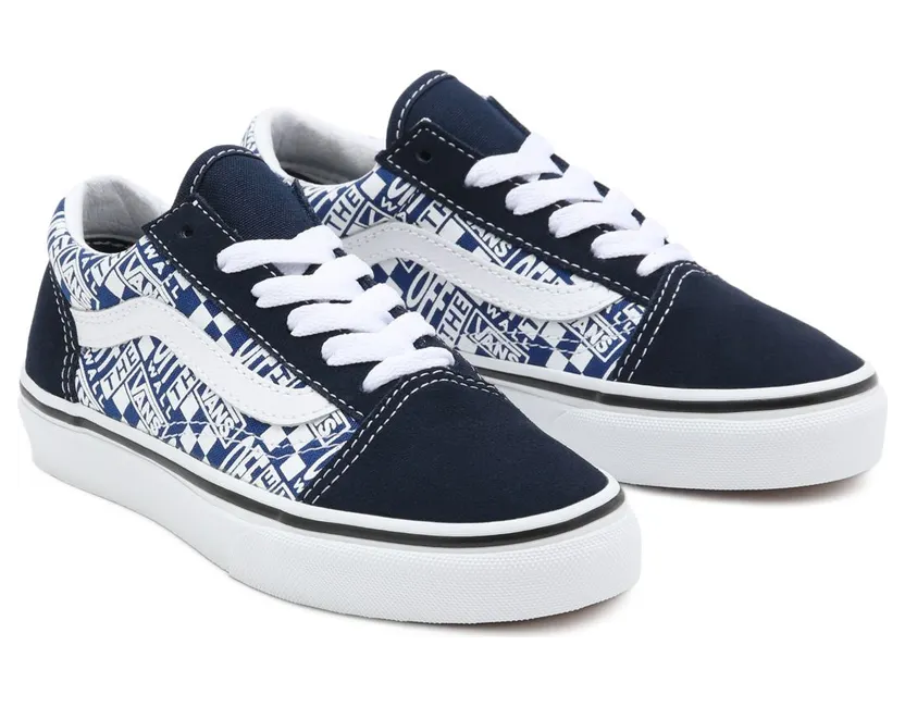 VANS Off The Wall Old Skool Kinderschoenen Blauw (VN0A4BUU3U1)