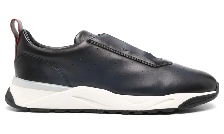 Santoni Leather “Blue” (MBIM22027BINT GONU60)