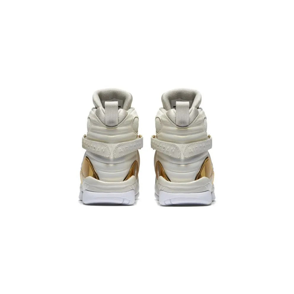 Jordan 8 Retro Champagne (GS) Light Bone/Metallic Gold-White (833378-030)