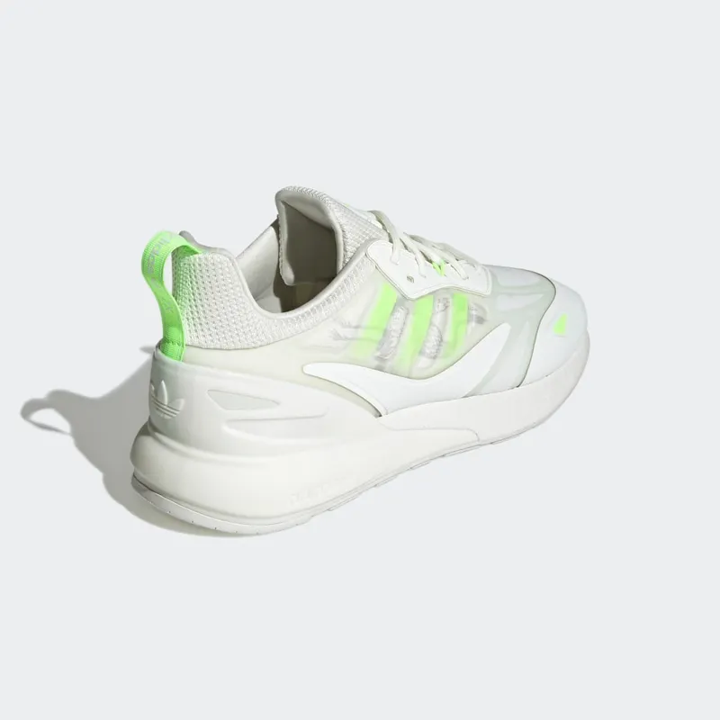 Adidas ZX 2K Boost 2.0 White Tint / Signal Green / Grey Two (GY3494)