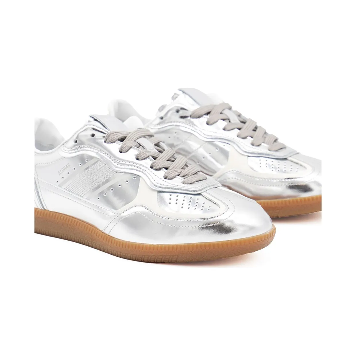 Alohas TB.490 Laminated Leather Sneakers Cream (S10054402) (3)