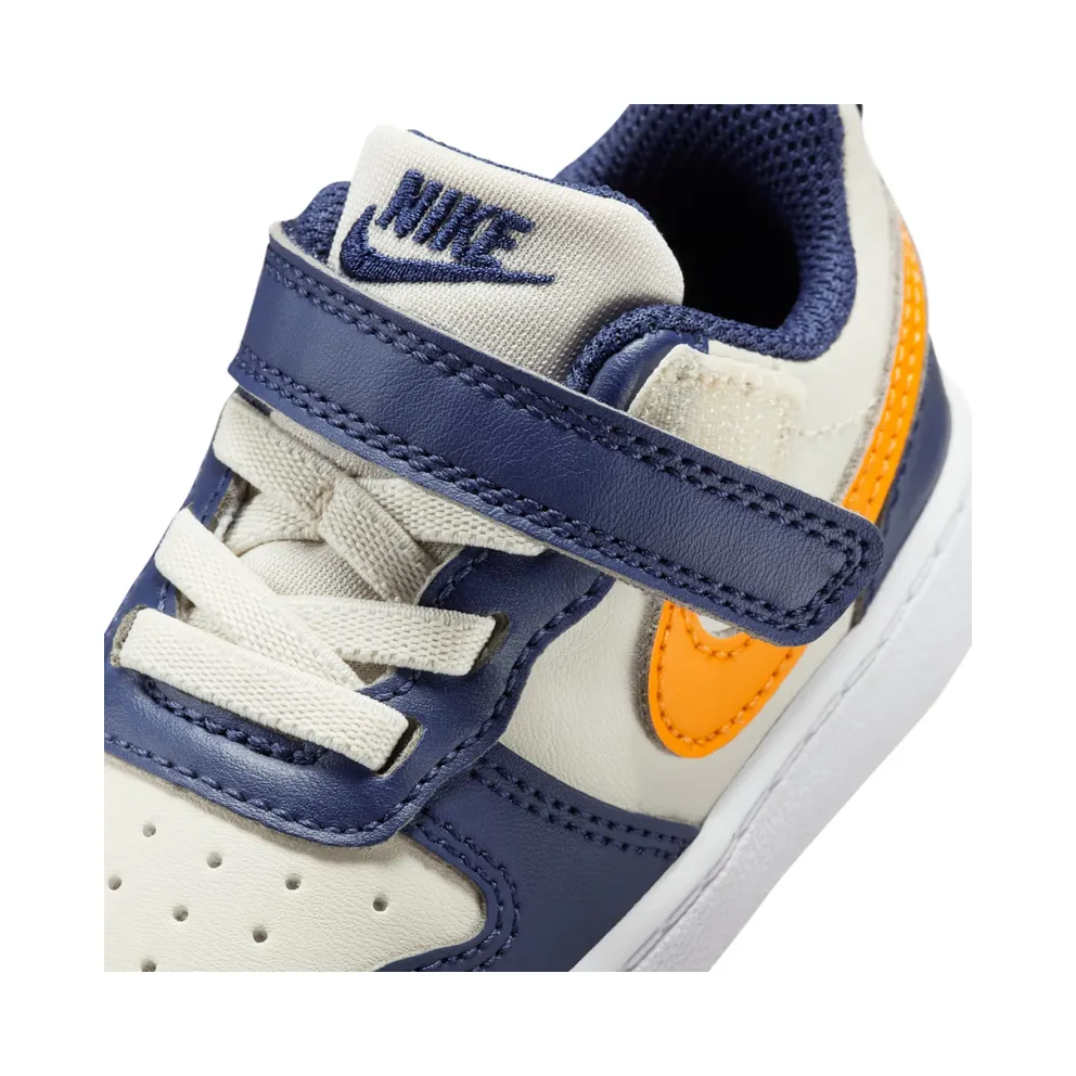 Nike Court Borough Low Recraft Light Orewood Brown Midnight Navy White Orange Peel (DV5458-126)
