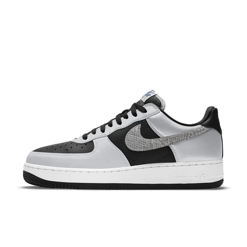Nike Air Force 1 Low Silver Snake (2021) Black/Silver-Black (DJ6033-001)