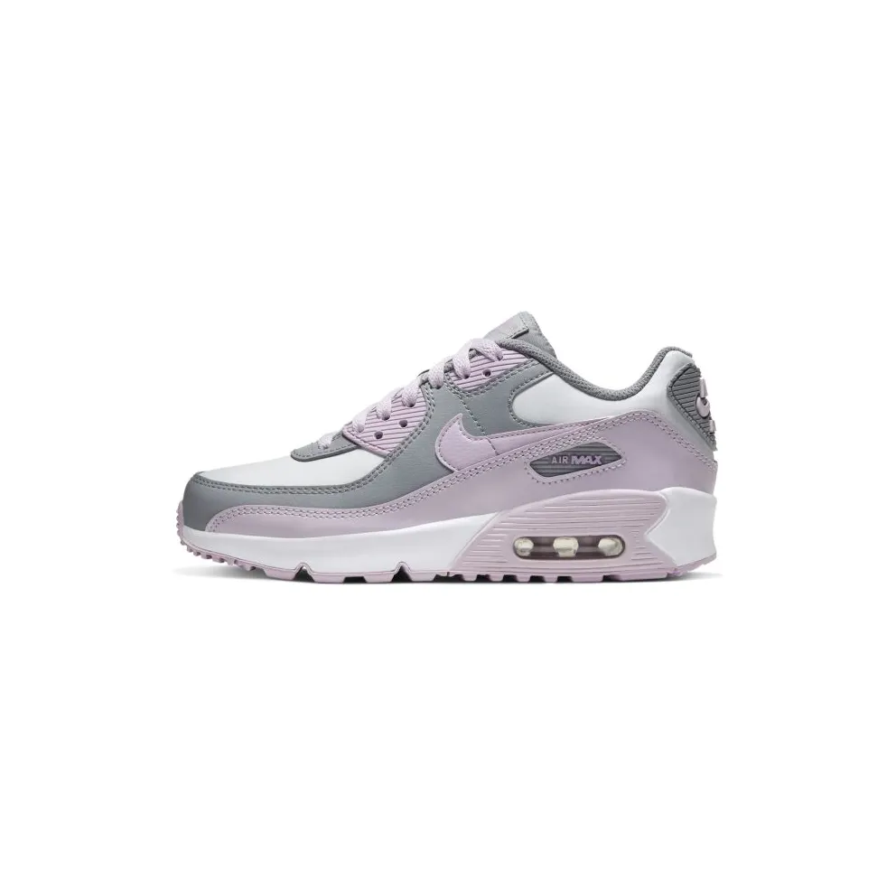 Nike Air Max 90 Leather Particle Grey Iced Lilac (GS) Particle Grey/Iced Lilac-Photon Dust-White (CD6864-002)