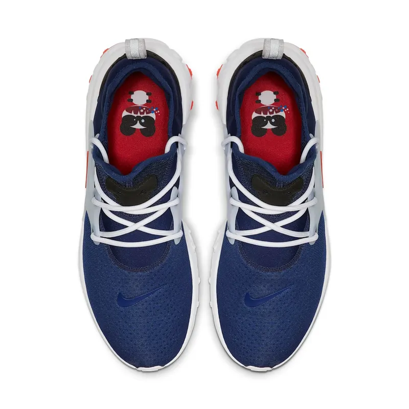 Nike React Presto Rabid Panda Blue Void/Habanero Red-Team Red-Black-White (AV2605-400)