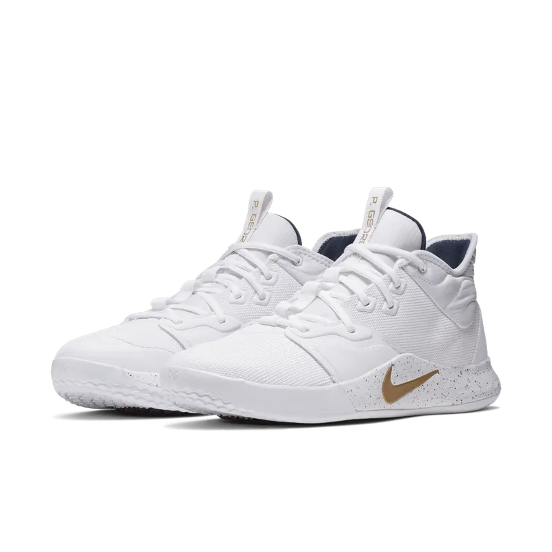 Nike PG 3 White Gold Navy White/Metallic Gold-Midnight Navy (AO2607-100)