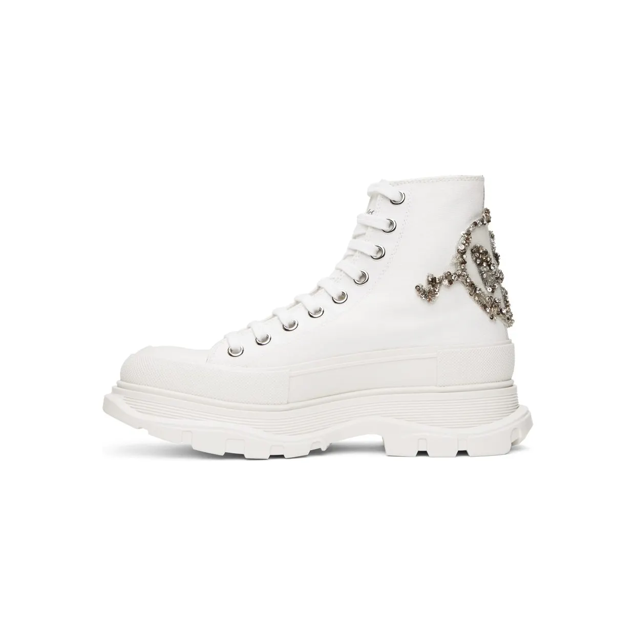Alexander McQueen White Tread Slick High 9423 WH/OFWH (711112W4TGB) (3)