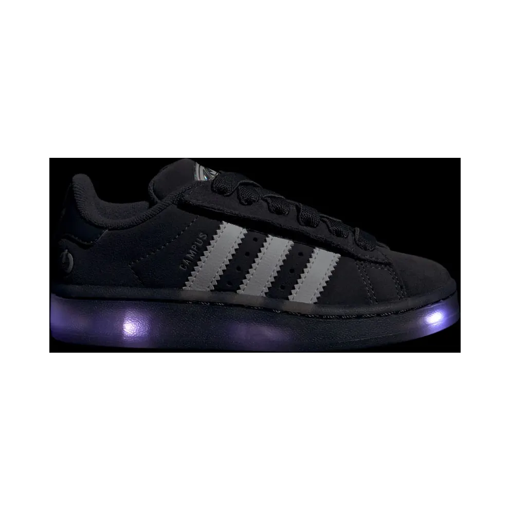 Adidas Campus 00s Led Lights Comfort Closure Elastic Lace Kids Grey Five / Cloud White / Grey Two (JS1281)