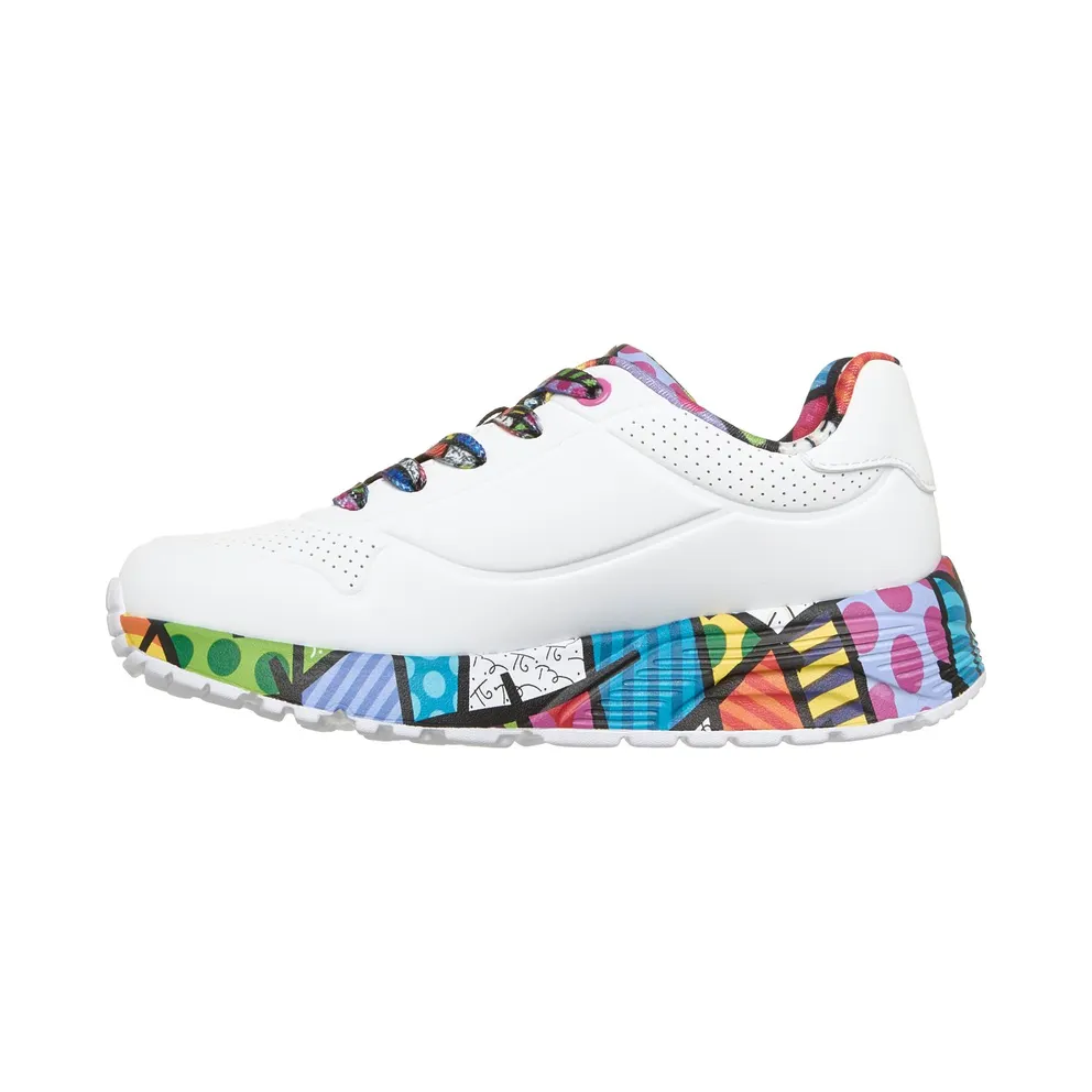Skechers Britto: UNO Lite – Britto Landscape Sneaker White