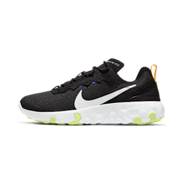 Nike Renew Element 55 “Black / Laser Orange / Aurora Green / White” (CZ4214-001)