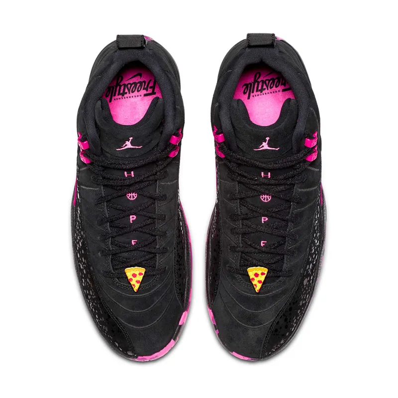 Jordan 12 Retro Doernbecher (2017) Black/Pink Blast-Hyper Violet (AH6987-023)
