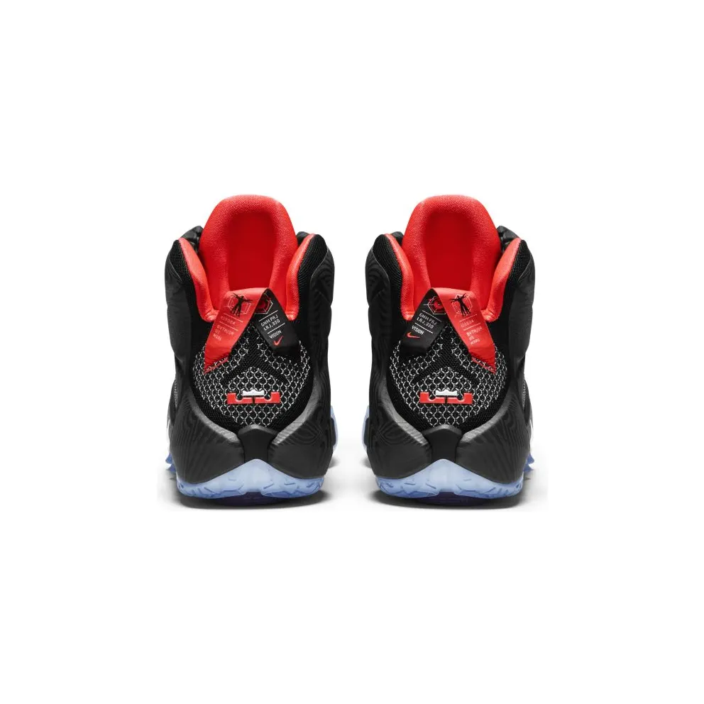 Nike LeBron 12 Court Vision Black/White-Bright Crimson (684593-016)