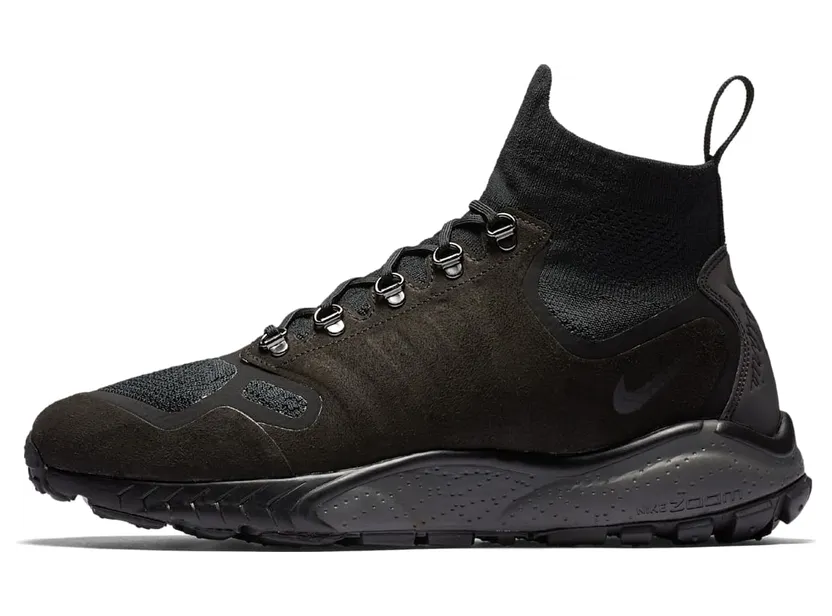 Nike Zoom Talaria Mid Flyknit Black/Black/Dark Grey/Black (856957-001)