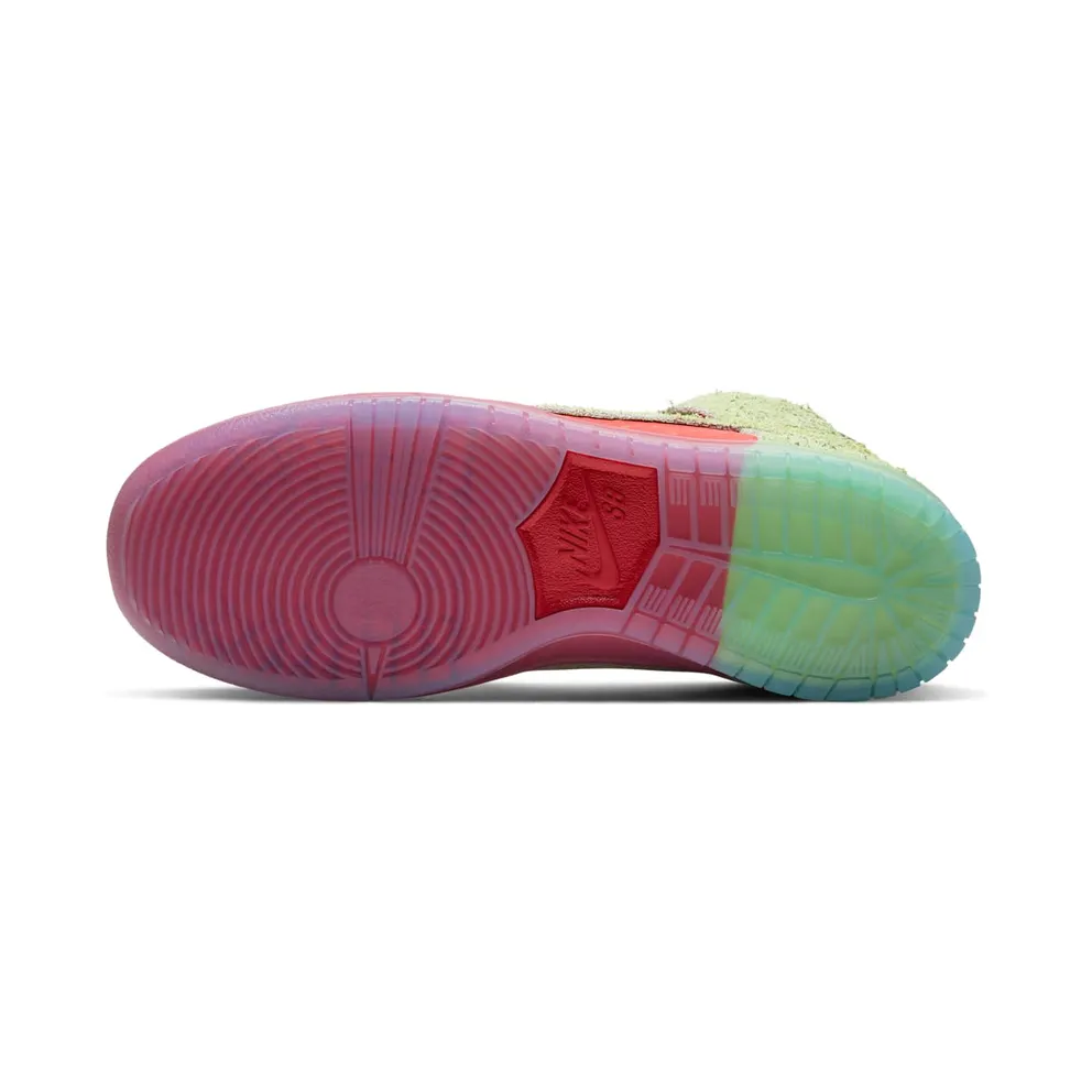 Nike SB Dunk High Strawberry Cough University Red/Spinach Green-Magic Ember (CW7093-600)