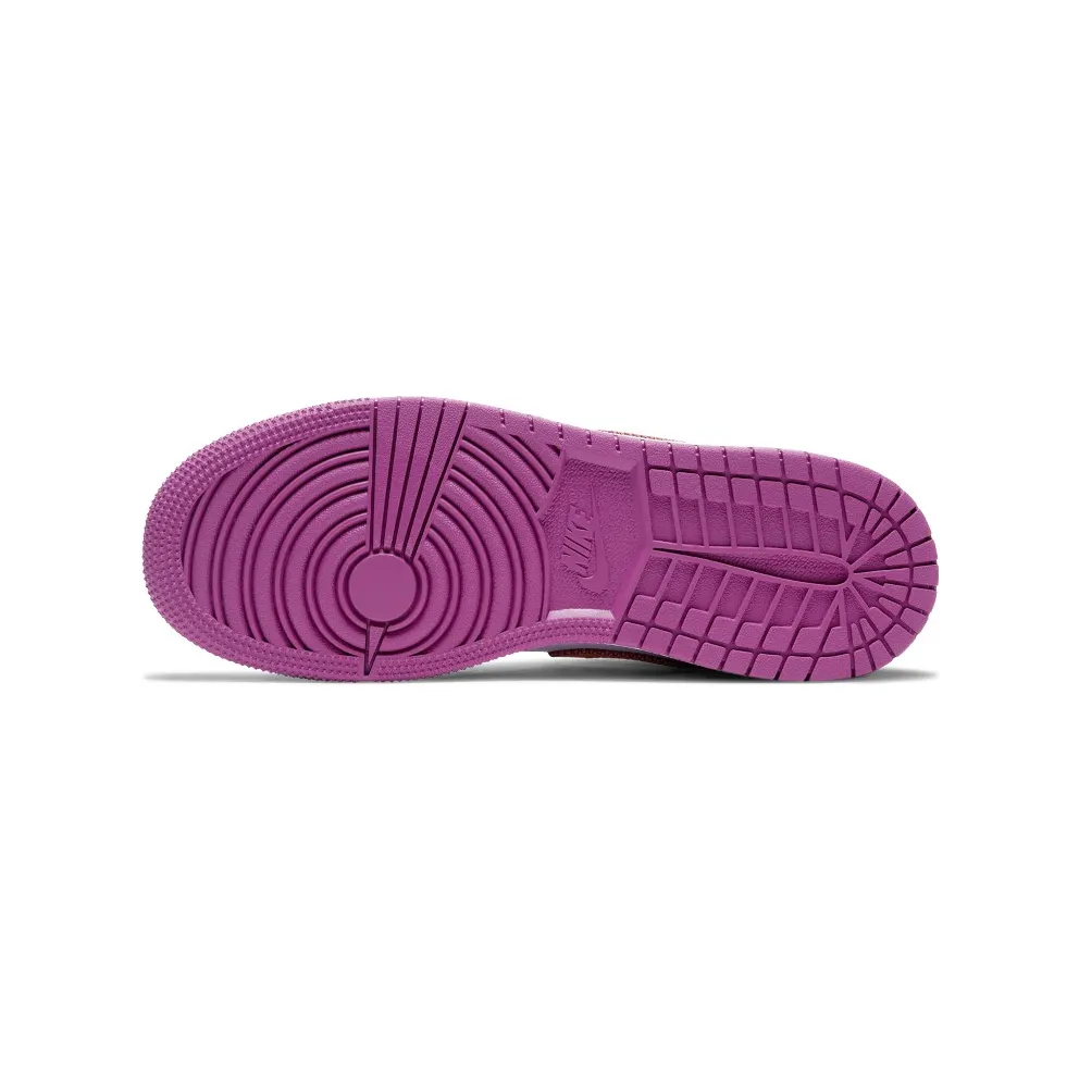 Jordan 1 Mid Dia de los Muertos (GS) White/Fuchsia-Orange-Black (DC0500-100)
