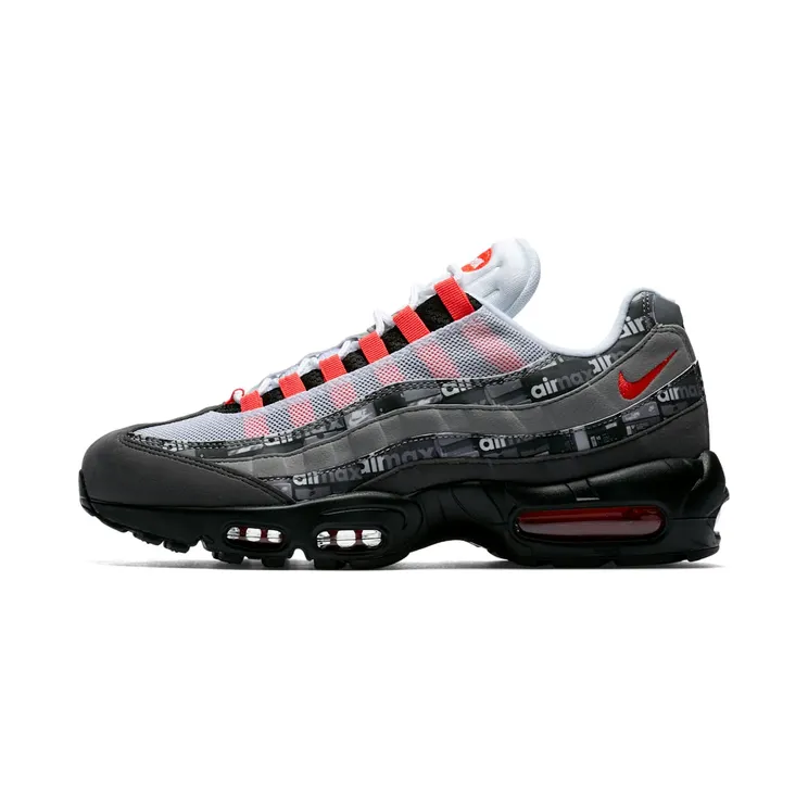 Nike Air Max 95 Atmos We Love Nike “Black / Medium Ash / Dark Pewter / Bright Crimson” (AQ0925-002)