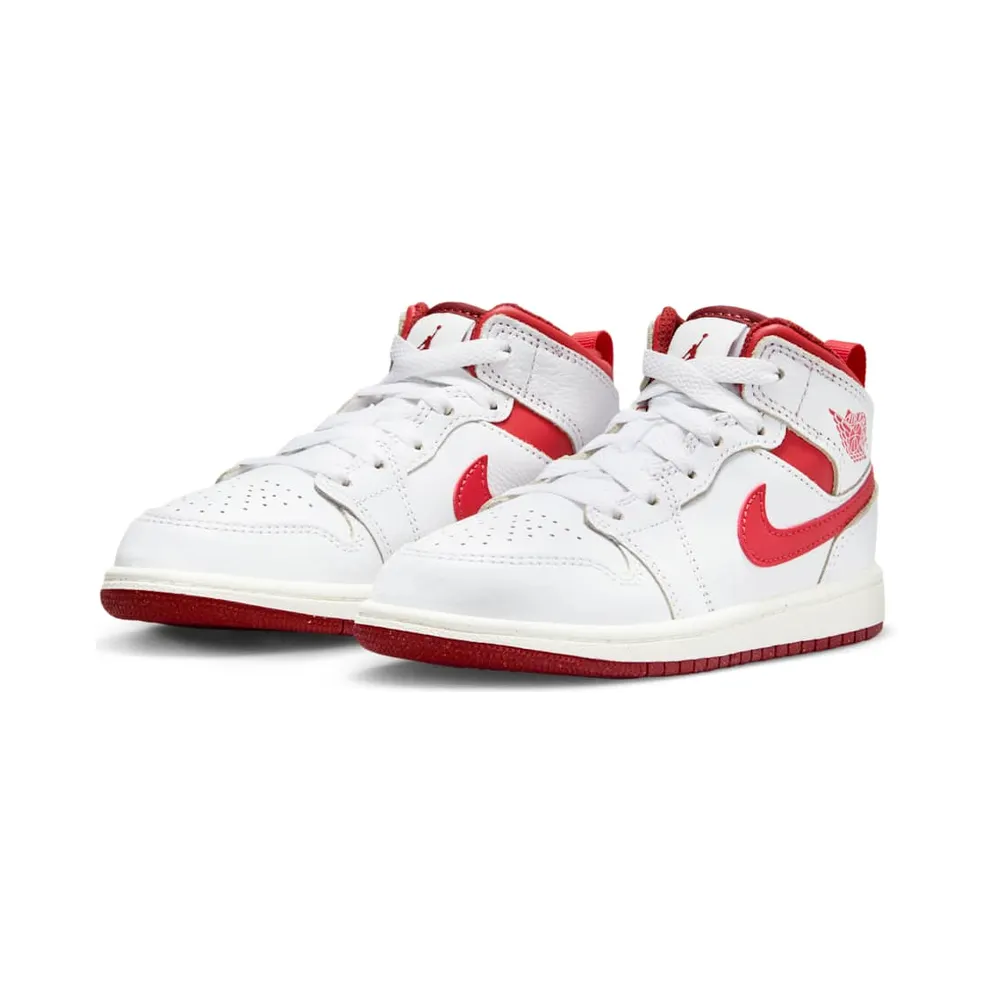 Jordan 1 Mid SE White Dune Red Sail Lobster (FJ3467-160)