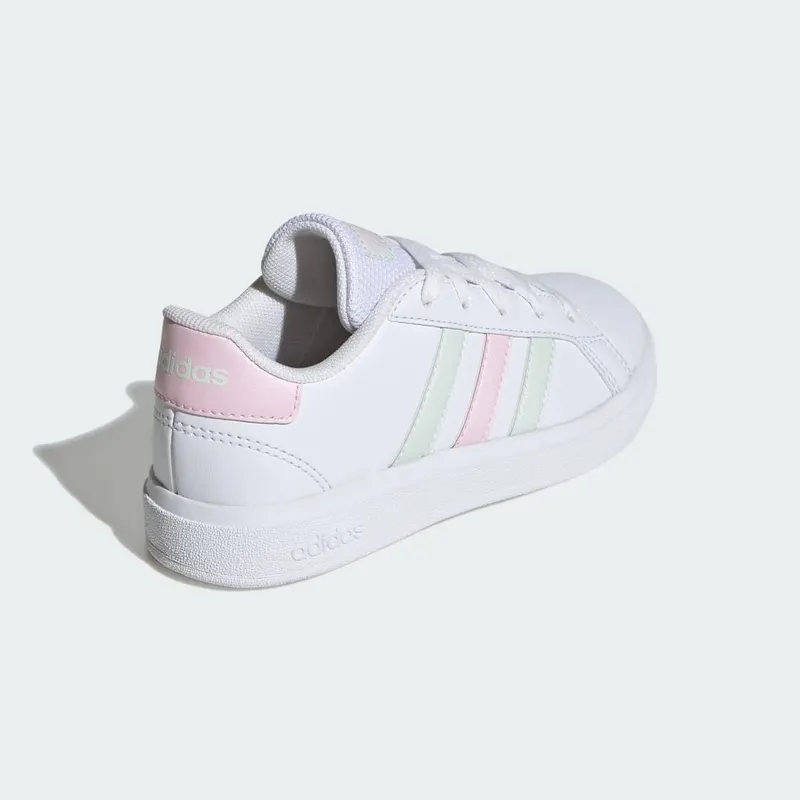 Adidas Grand Court Lifestyle Tennis Lace-Up Cloud White / Crystal Jade / Clear Pink (IH4886)