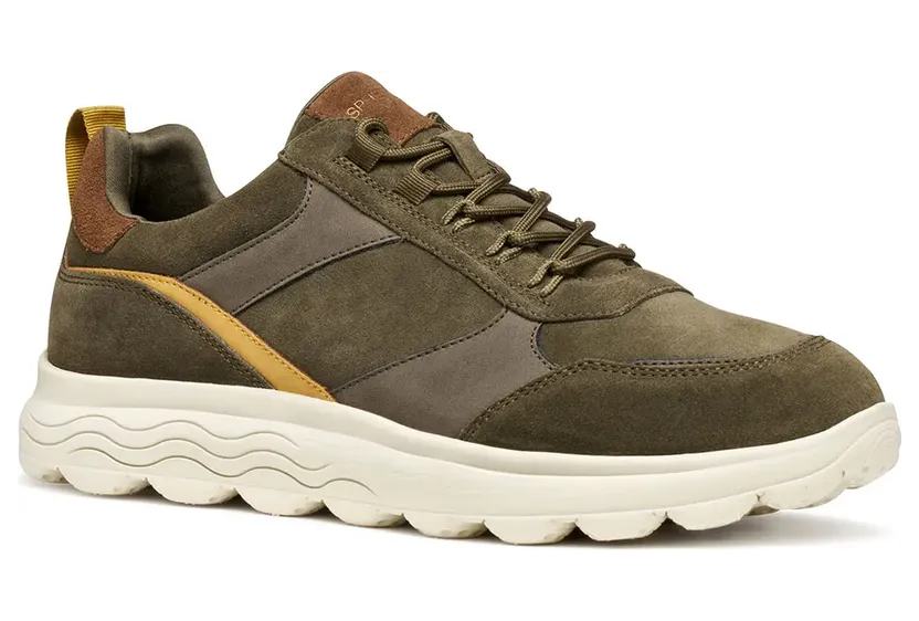 Geox sneaker Militair groen/Cognac (U56BYA022EK-C3708)