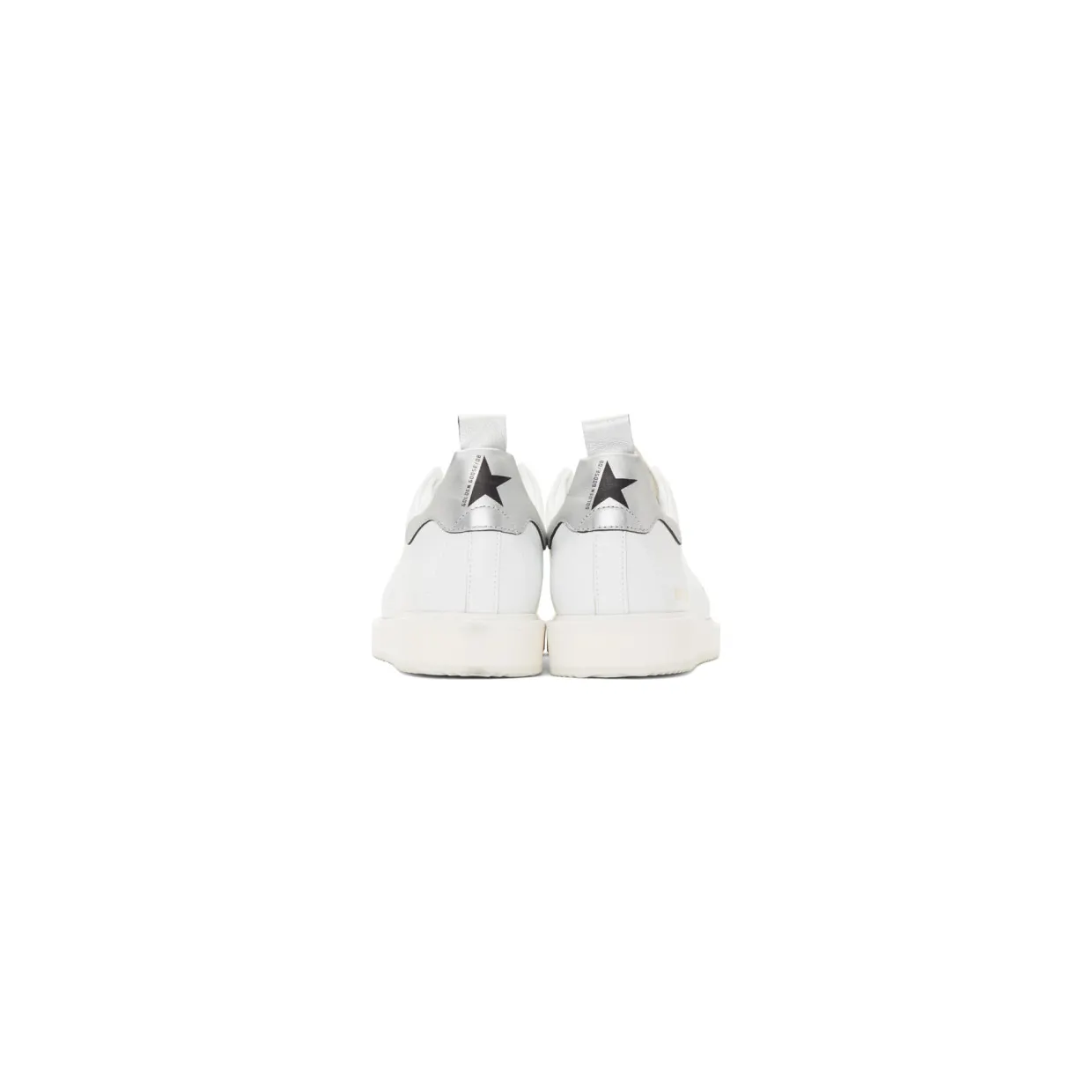 Golden Goose White and Silver Starter Sneakers (G35MS631.Q8) (3)