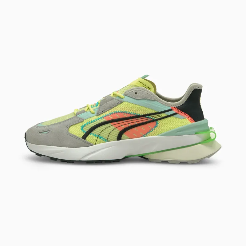 Puma PWRFRAME OP-1 Abstract Grey/Yellow/White (382649-01)