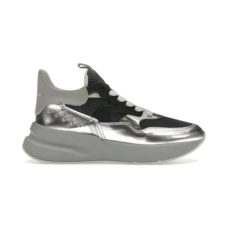 Alexander McQueen Oversized Runner Silver (662690 WHZQ1 8249)