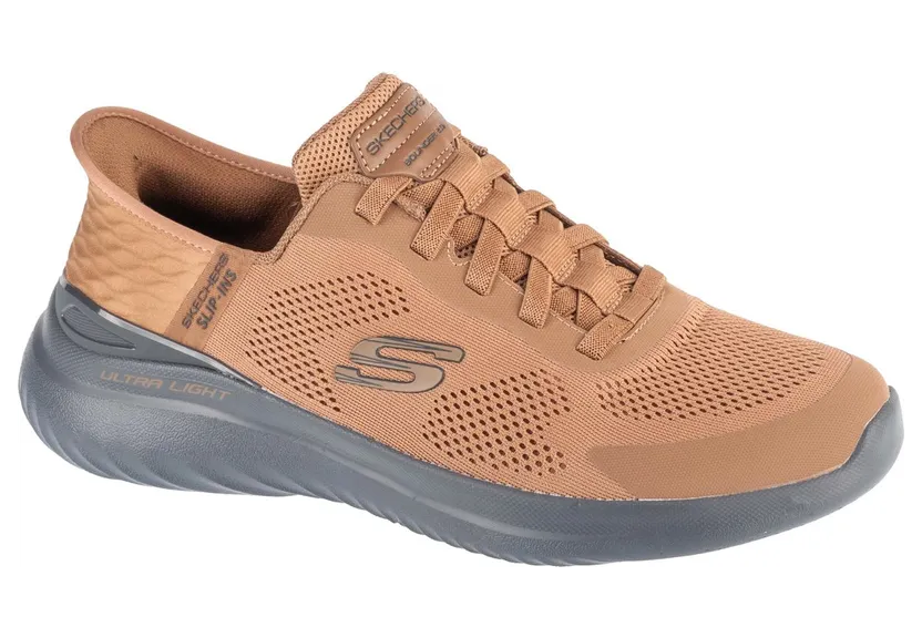 Skechers Slip-ins: Bounder Grijs (232459BRBK)