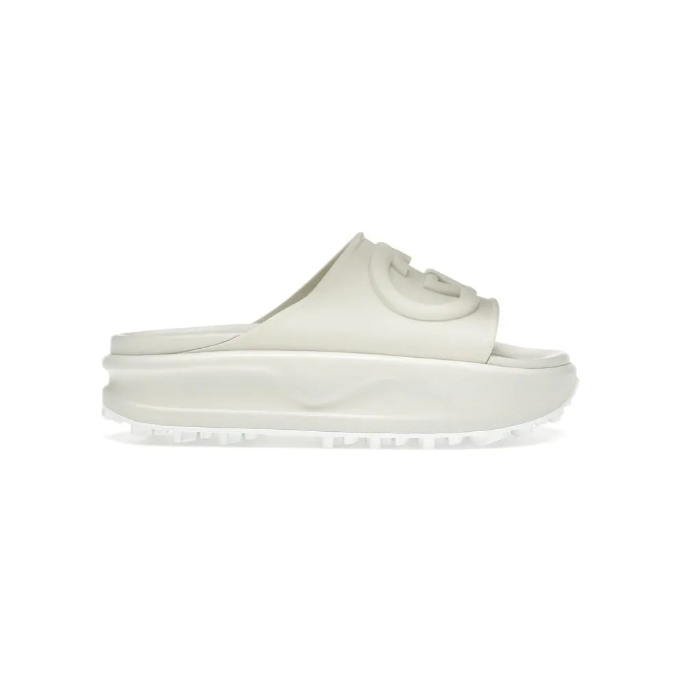 Gucci GG Oversize Slide Sandal Interlocking G Off White (692845 JF000 9110)
