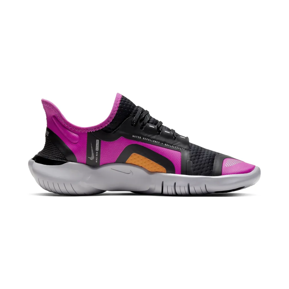 Nike Free RN 5.0 Shield “Fire Pink / Black / Metallic Silver” (BV1224-600)