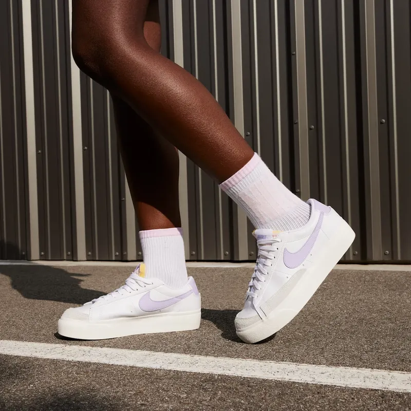 Nike Blazer Low Platform White Sail Lilac Bloom (DJ0292-114)