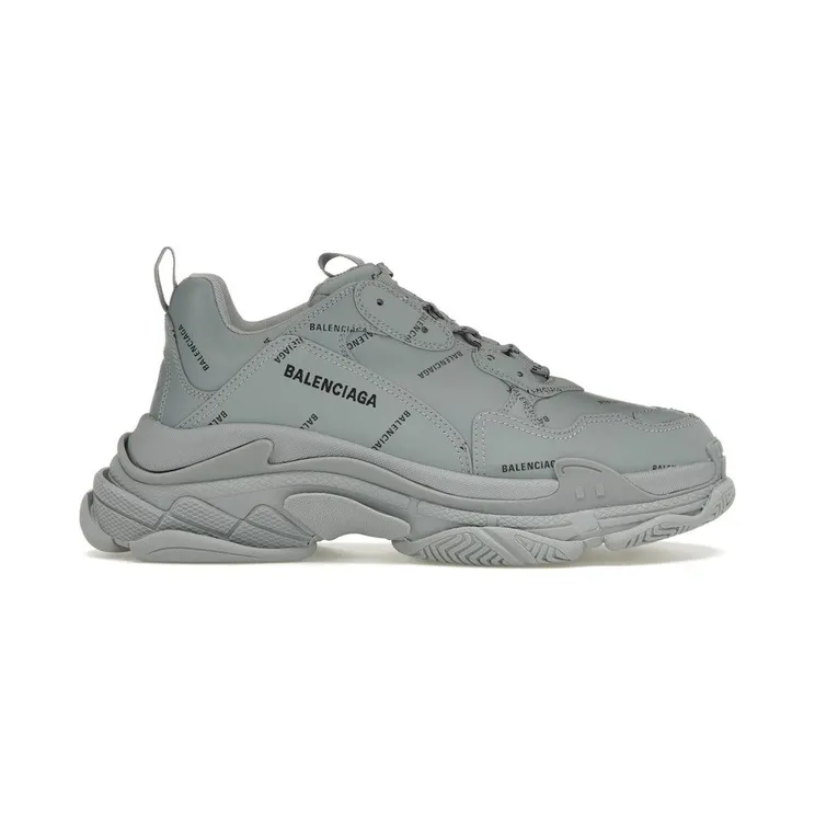 Balenciaga Triple S AllOver Logo Grey Black (536737 W2FA1 1810)