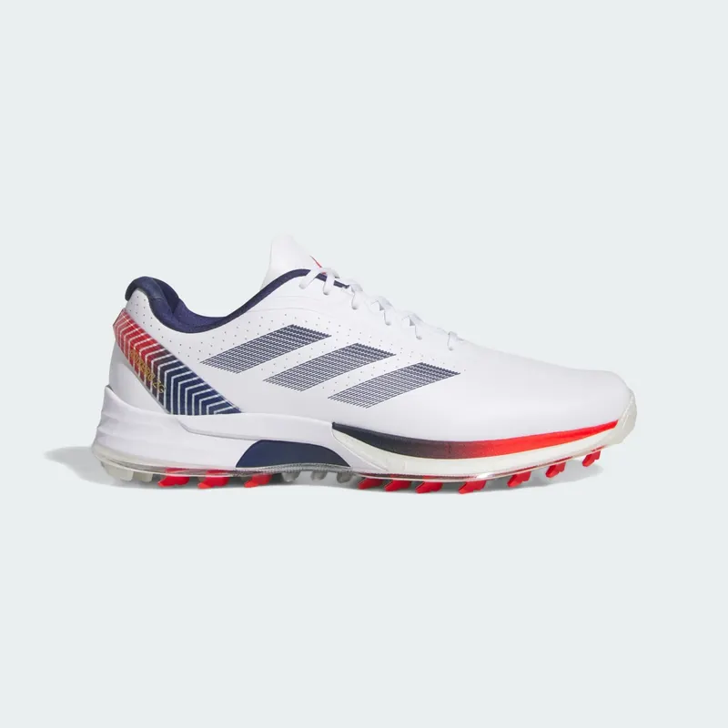 adidas Adizero ZG Spikeless Golf Cloud White Dark Blue Red (JS1898)