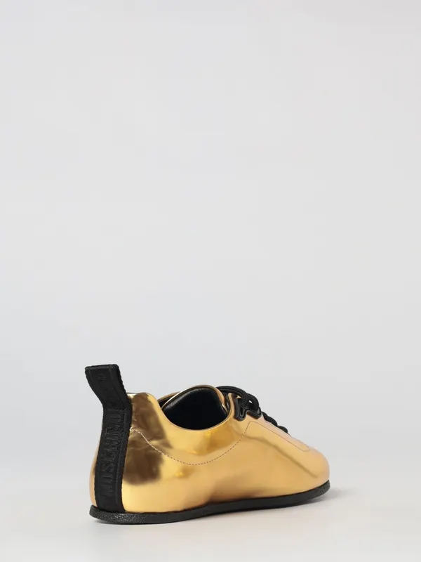 Moschino ’s Laminated Leather Sneakers Gold (MB15101G0OGI0) (2)
