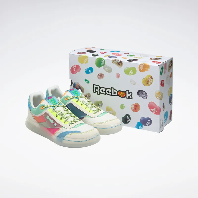 Reebok Jelly Belly Club C Legacy Shoes Cream White / Mint Glow / Sunset Orange