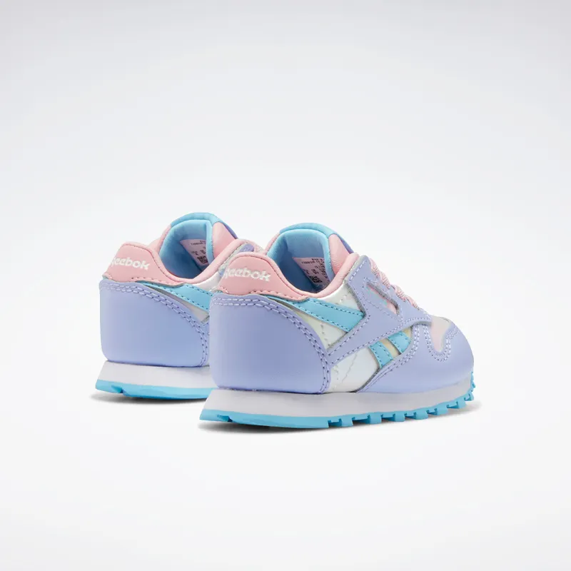 Reebok Classic Leather Shoes Lilac Glow / Digital Blue / Pink Glow