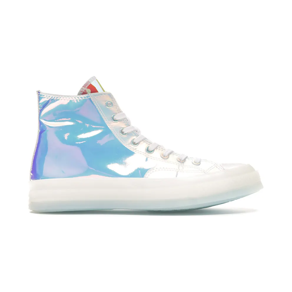 Converse White Iridescent Chuck 70 High Sneakers (163786C)