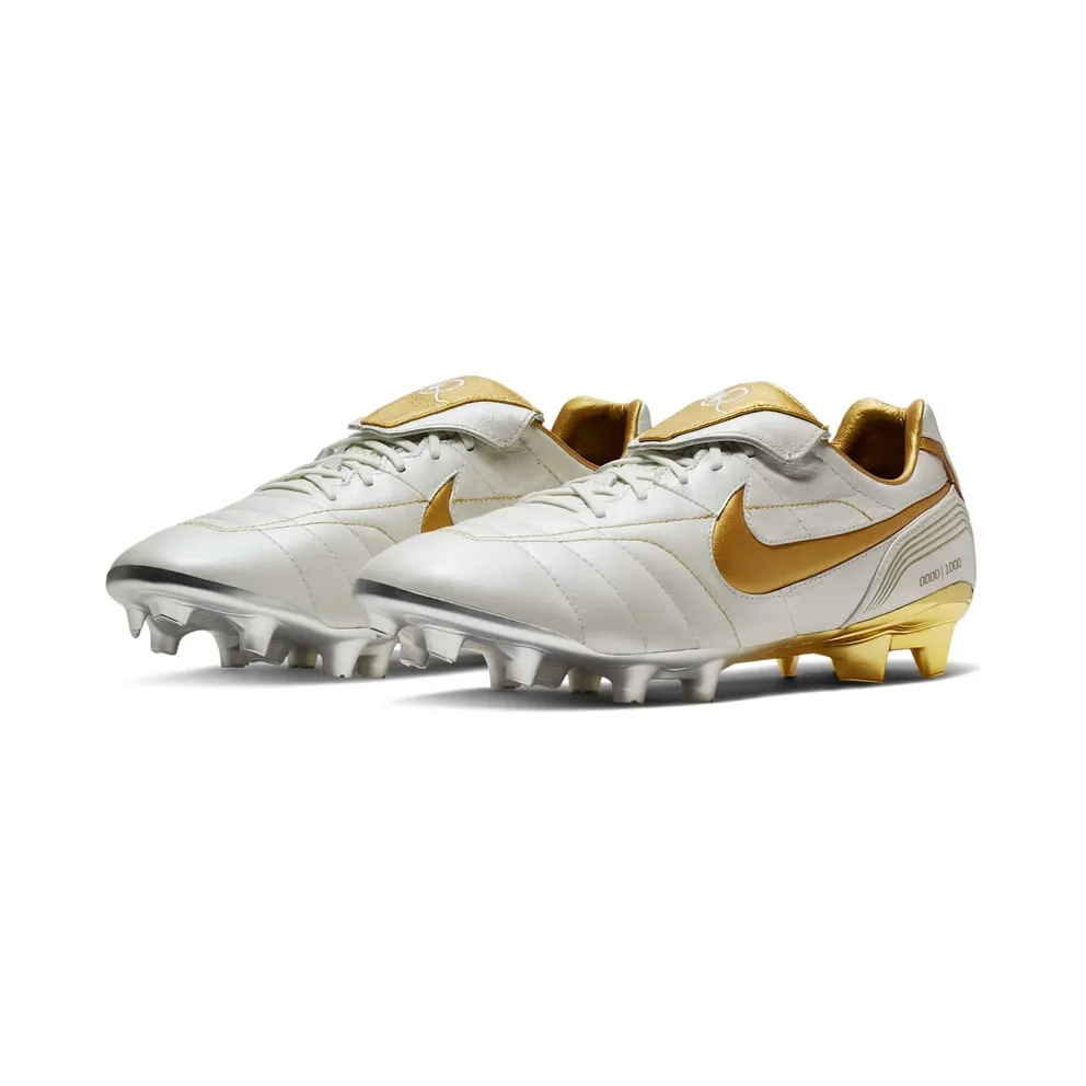 Nike Legend 7 Elite 10R FG Ronaldinho Metallic Summit White/Metallic Gold Coin (BV5747-107)