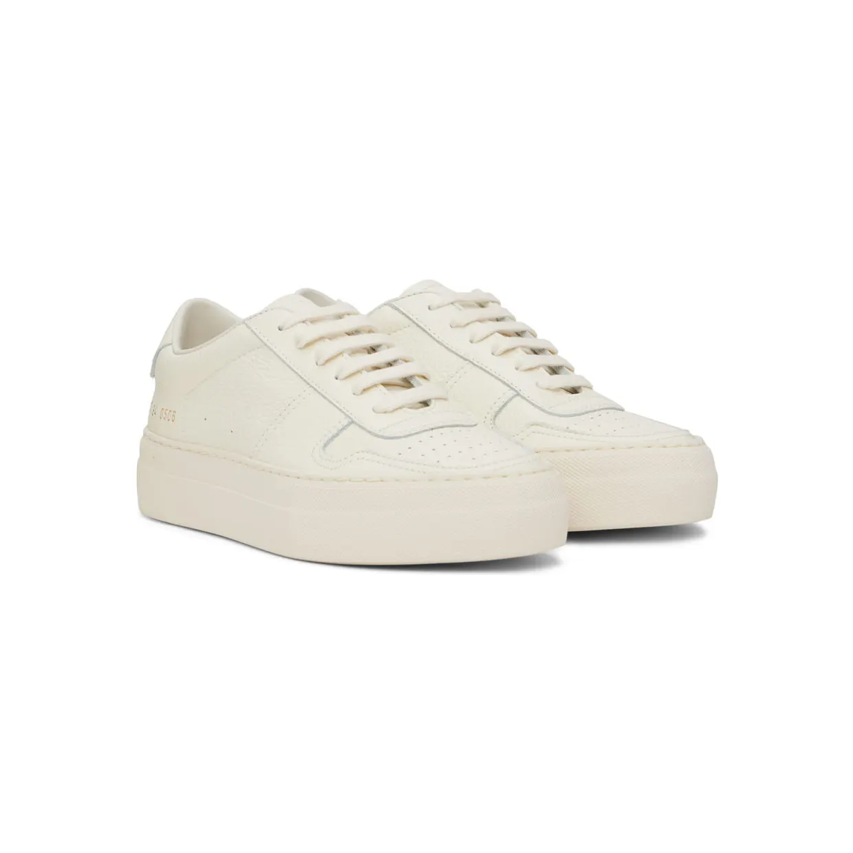 Common Projects White Summer Edition BBall Low Sneakers (6083) (4)