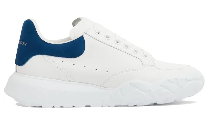 Alexander McQueen Oversized Court White Blue (634619WIA9A9086)