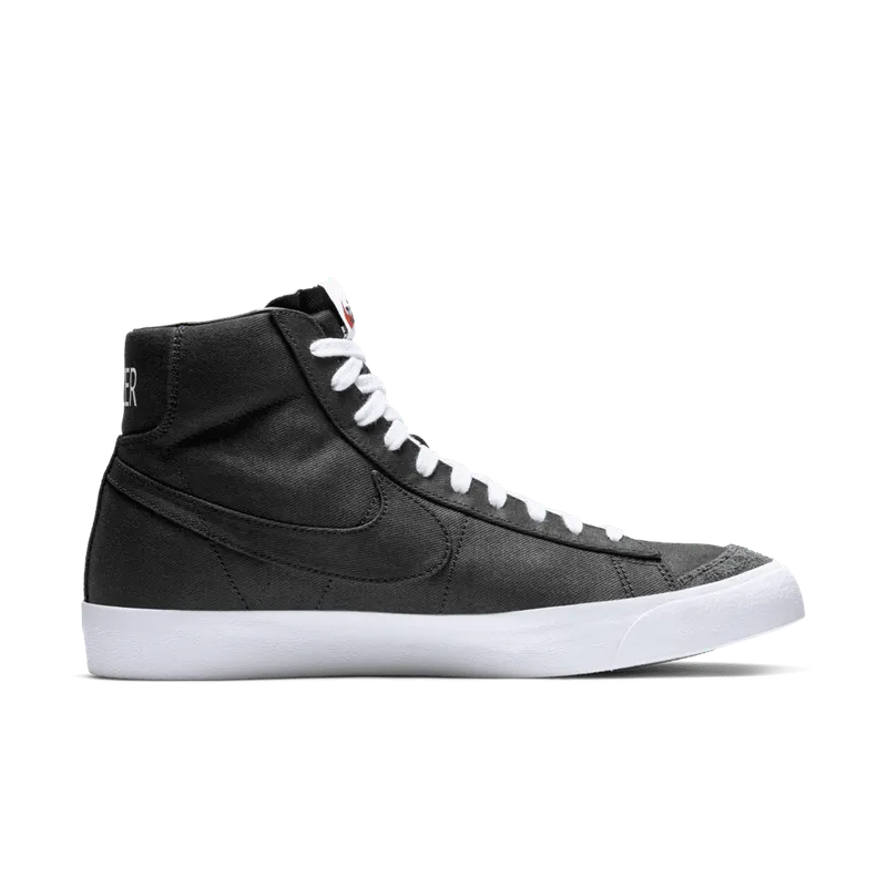 Nike Blazer Mid 77 Vintage Black Canvas Black/Black-Black-White (CD8238-001)