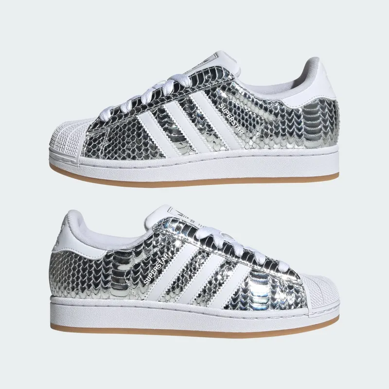 Adidas SUPERSTAR II Shoes Silver Metallic / Cloud White / Grey Two (KH9020)