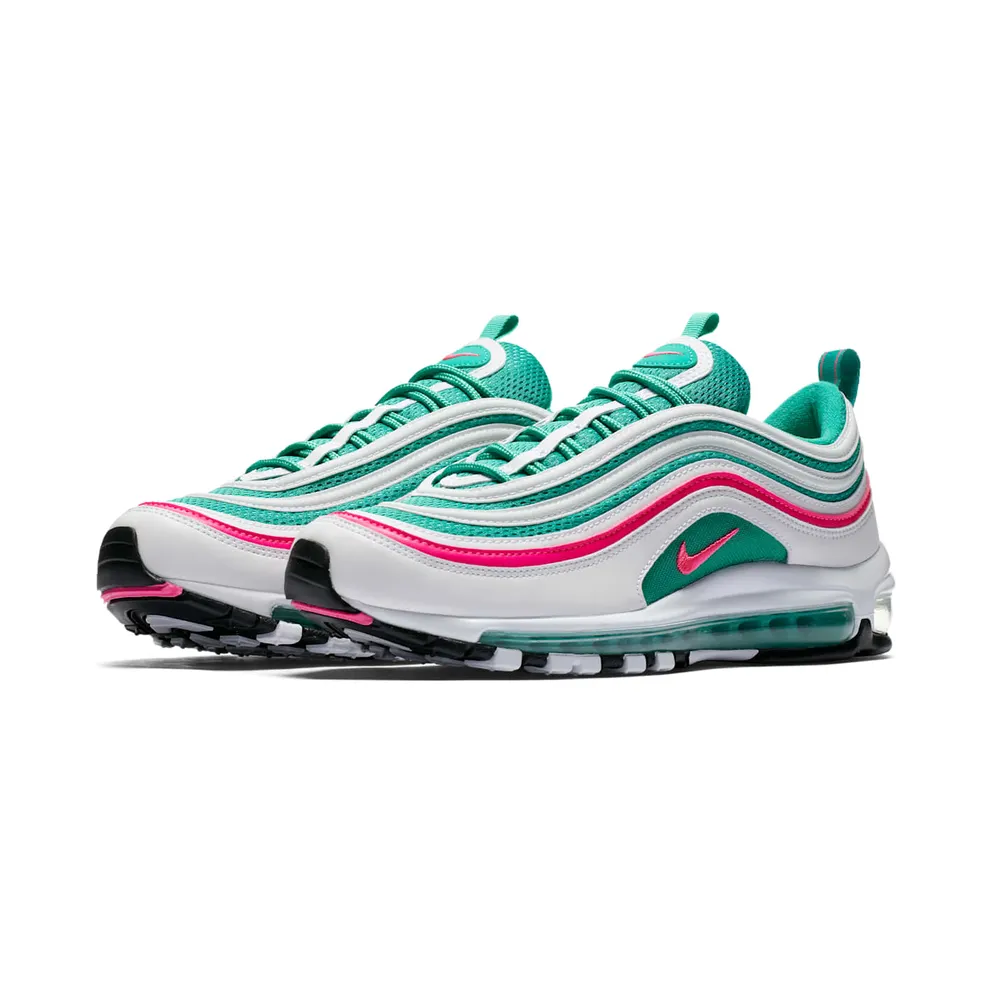 Nike Air Max 97 South Beach White/Pink Blast-Kinetic Green-Black (921826-102)
