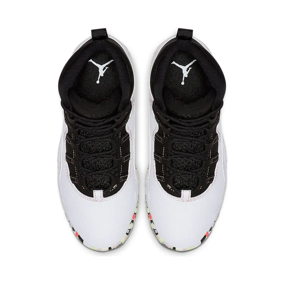 Jordan 10 Retro White Barely Volt Ember Glow (PS) White/Barely Volt-Black-Ember Glow (BV1844-176)